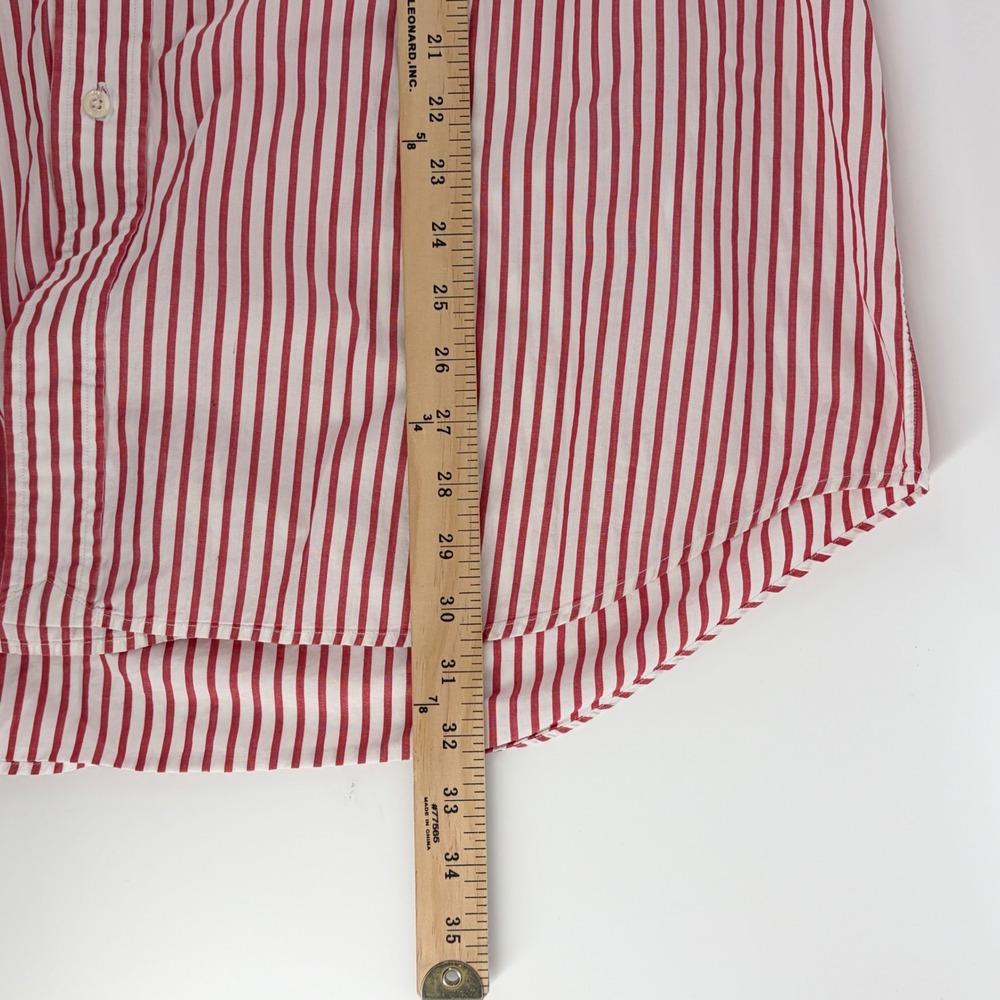 Ralph Lauren Golf Shirt Mens XL Tilden Vtg Striped Short Sleeve Button Down Pony - Picture 5 of 7